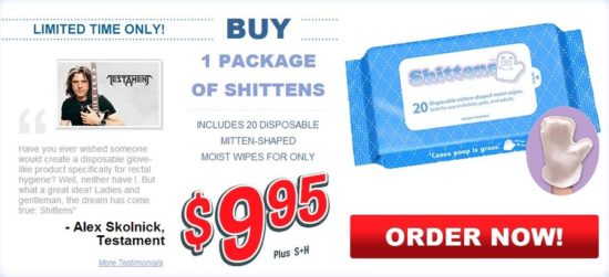 Shittens - Nuevo invento, papel higiénico en forma de agarradera