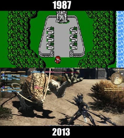 Série de jogos: antes e agora - Final Fantasy