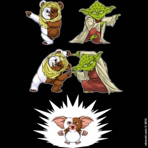 Når Yoda og Ewok krydser deres veje...