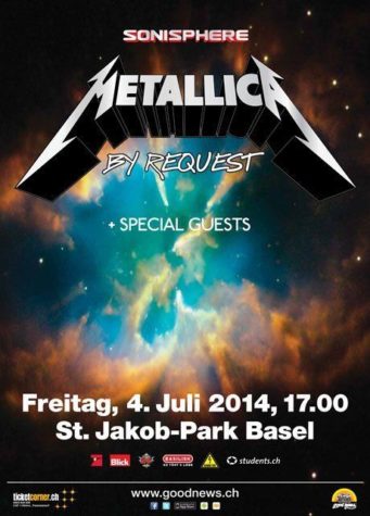 Metallica spiller i Basel i juli 2014