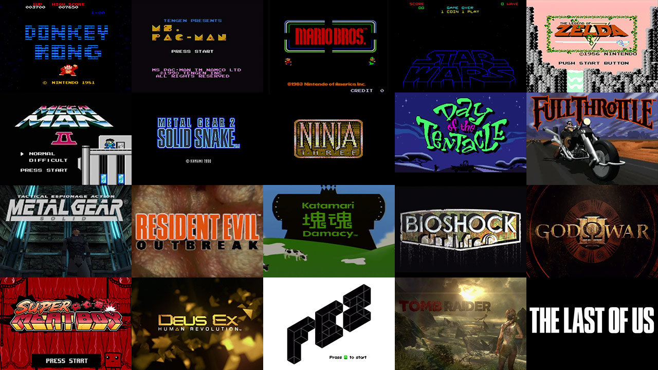 32 Jahre Video Game Titel Design