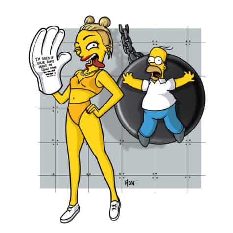 Miley Cyrus Simpsonized