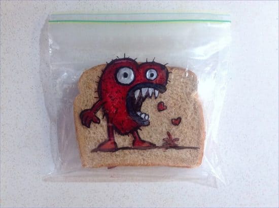 Wenn Väter Butterbrot-Beutel gestalten