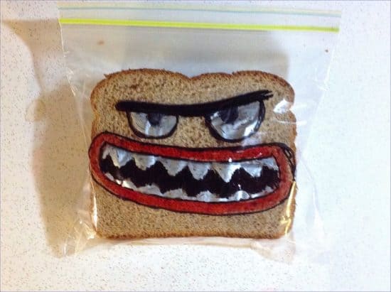 Cuando los padres crean bolsas para sándwiches