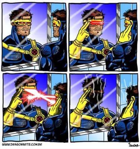 Cyclops bei der Rasur