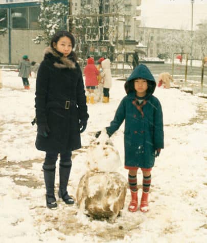 Damals und Heute - Chino Otsuka montiert sich in ihre Kinderfotos