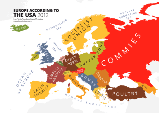 Evropa podle Spojených států amerických