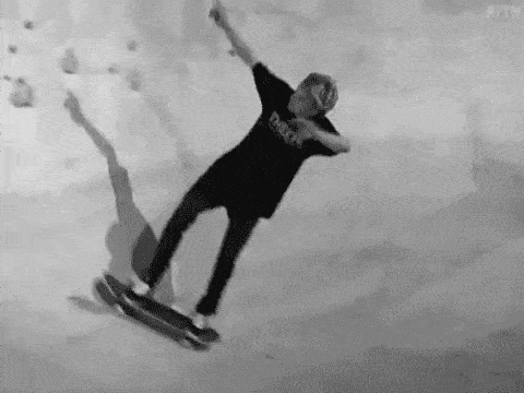 Pool Skater mit Leiter