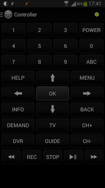 UPC Cablecom Horizon-afstandsbediening voor Android