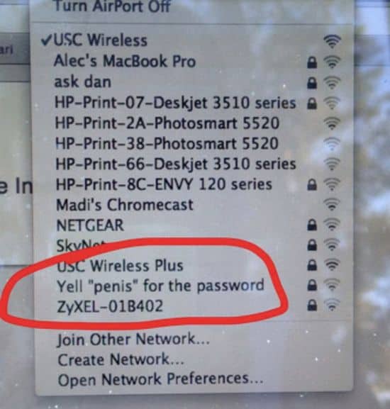 Neulich bei der Suche nach einem offenen WLAN