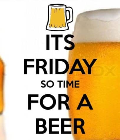 It's friday, so it's time for a beer!