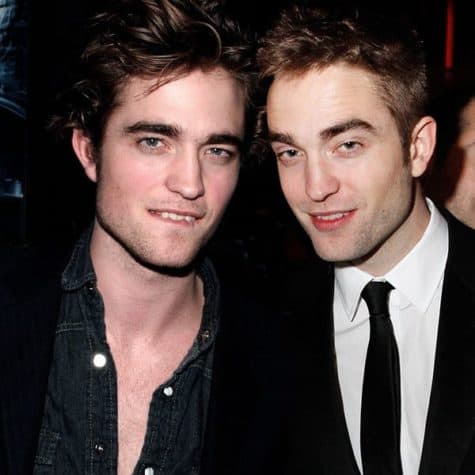 Robert Patterson - celebrities together with their younger themselves in a photo