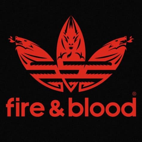 GoT: T-shirt rétro feu et sang