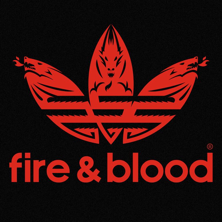Gekregen: Retro Fire & Blood T-shirt