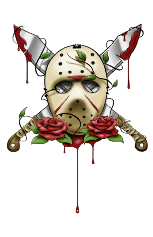 Jason Voorhees Mask Tattoo