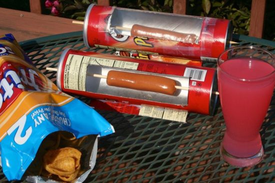Solárny varič hot-dogov