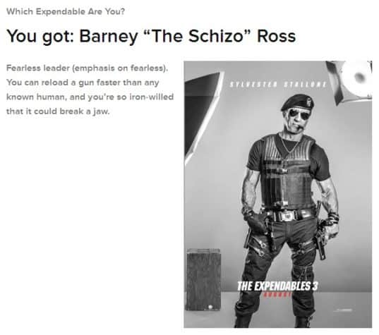 Welcher Expendable bist du?