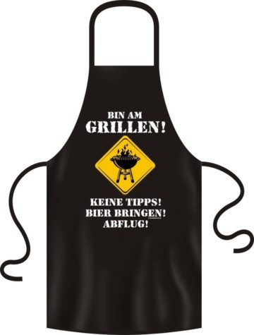 BBQ apron: I'm grilling! No tips! Bring beer! Departure!