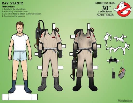 Ghostbusters Paper Dolls - Ray
