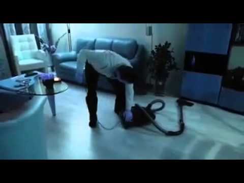 How men start a vacuum cleaner