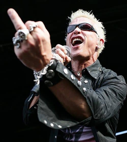 Billy Idol Flipping the Bird