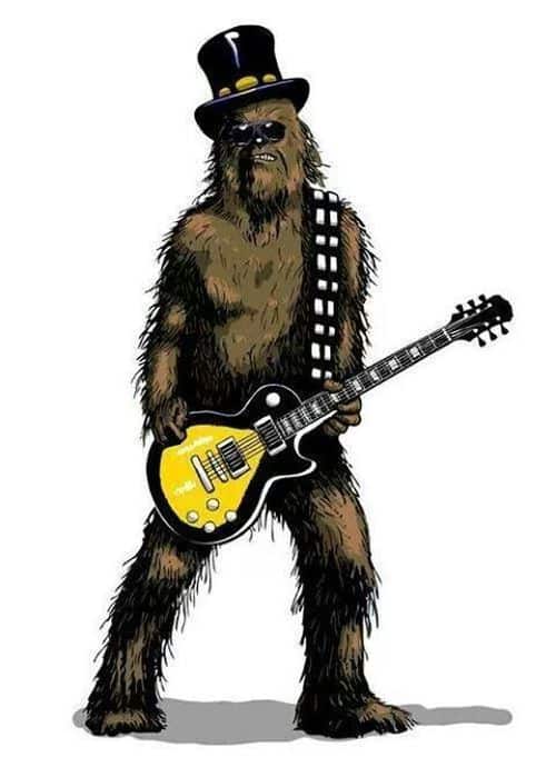 Chewbacca Rock Star