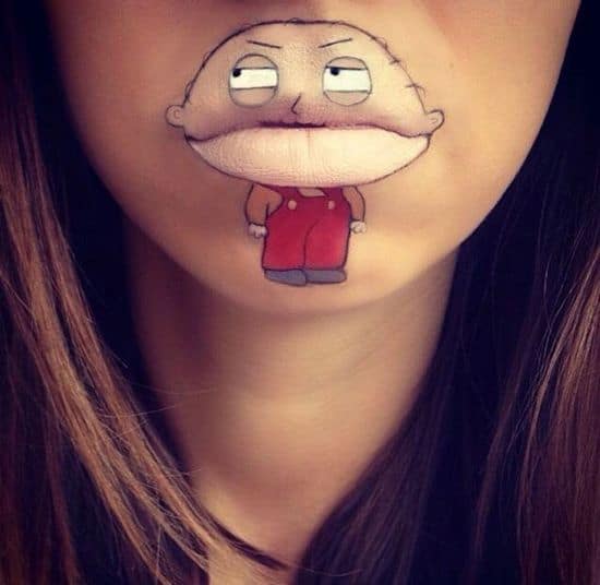 Arte de labios cómico - Stewie