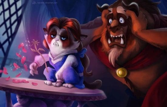 Grumpy Cat Beauty and the Beast