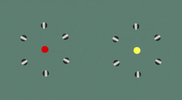Optische Täuschung: Ringe ändern Rotation