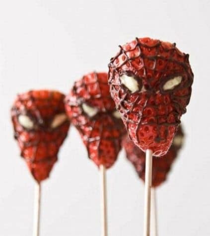 Spider-Man Erdbeeren