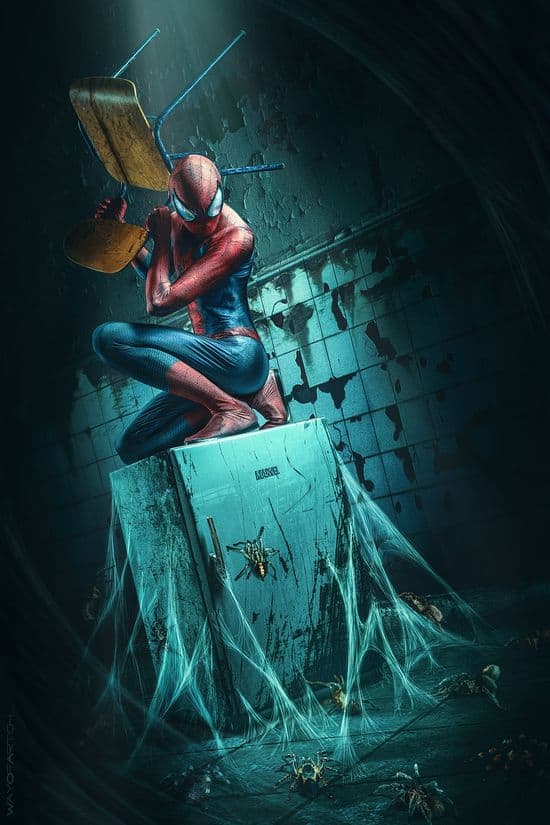 Spider-Man with arachnophobia