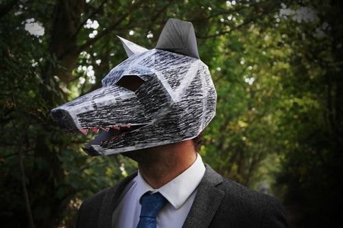 3D maska ​​vlkodlak