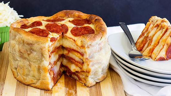 El pastel de pizza