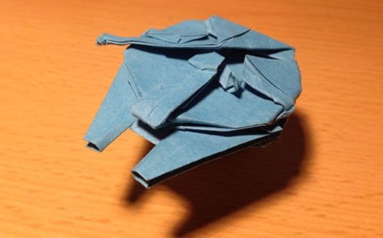 Millennium Falcon origami