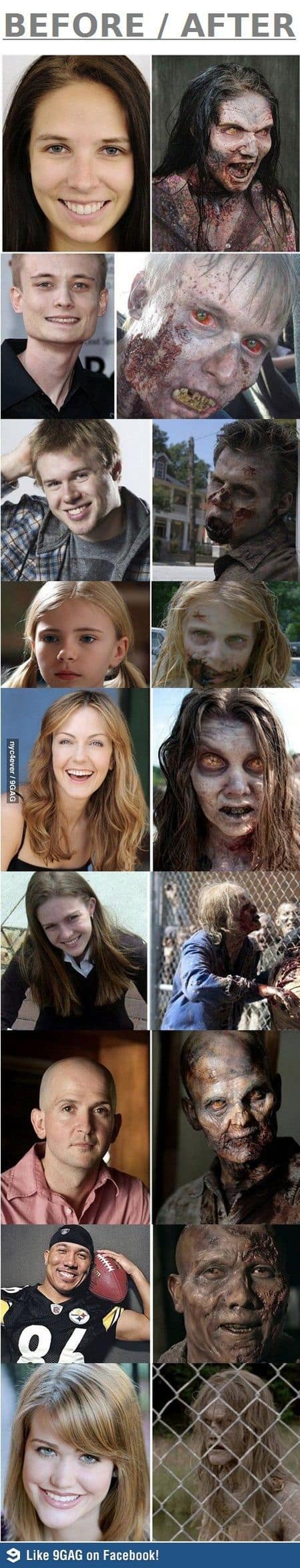 "The Walking Dead" Zombie Actor