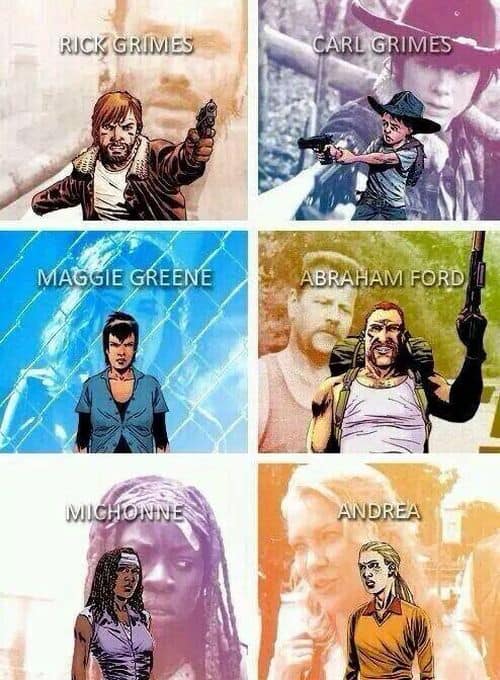 The Walking Dead comic characters
