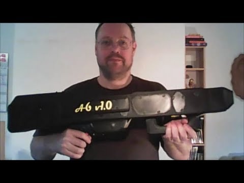 Paper plane submachine gun from the 3D printer
