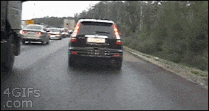 Das passiert wenn man rechts überholt