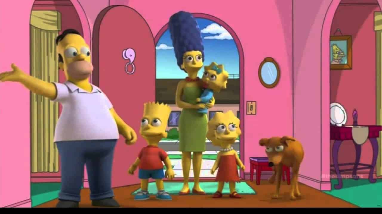 Nou, dit gebeurde net op The Simpsons