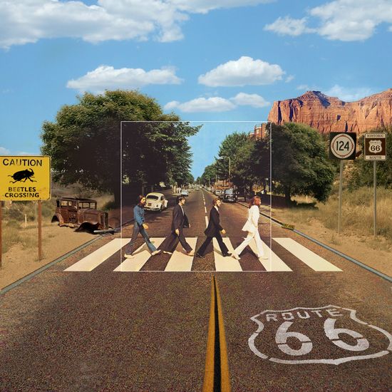 The Beatles - Abbey Road zoomde uit