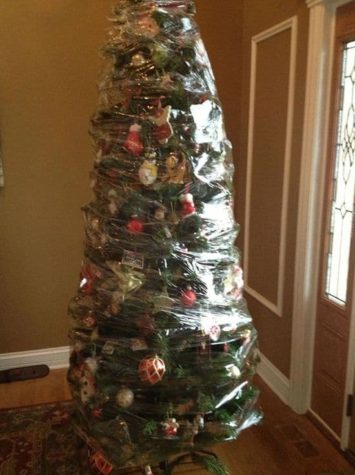 The finished Christmas tree