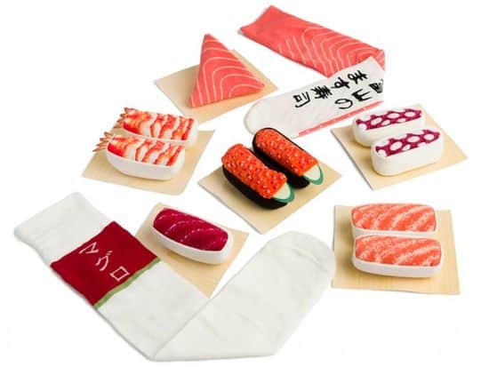 Calcetines de sushi