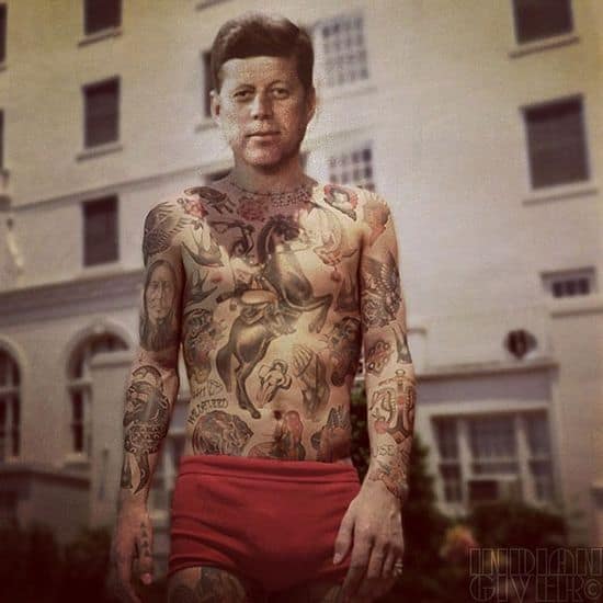 Taiteilija tatuoi julkkikset Photoshopin avulla