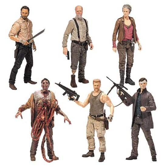 Conjunto de figuras de acción de "The Walking Dead"