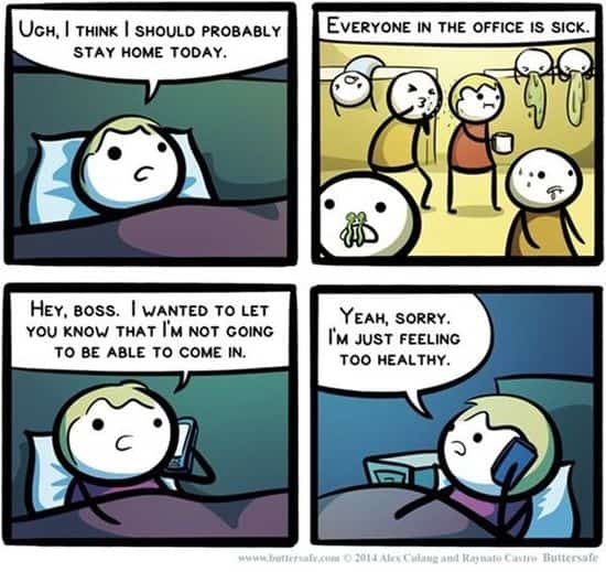 Ich denke, ich sollte heute besser zu Hause bleiben