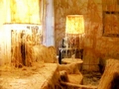 Room wrapped in melted cheese