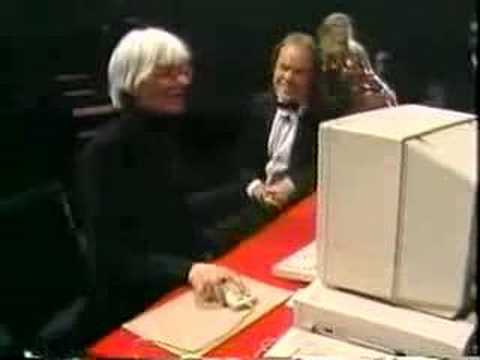 Andy Warhol maler Debbie Harry på en Amiga