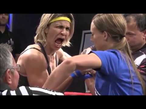 Women arm wrestling