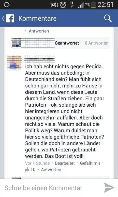 Ich habe echt nichts gegen Pegida, aber...