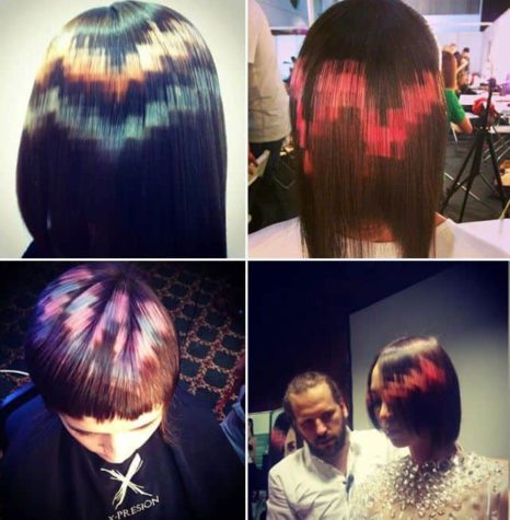 Pixel als Haarfarbe